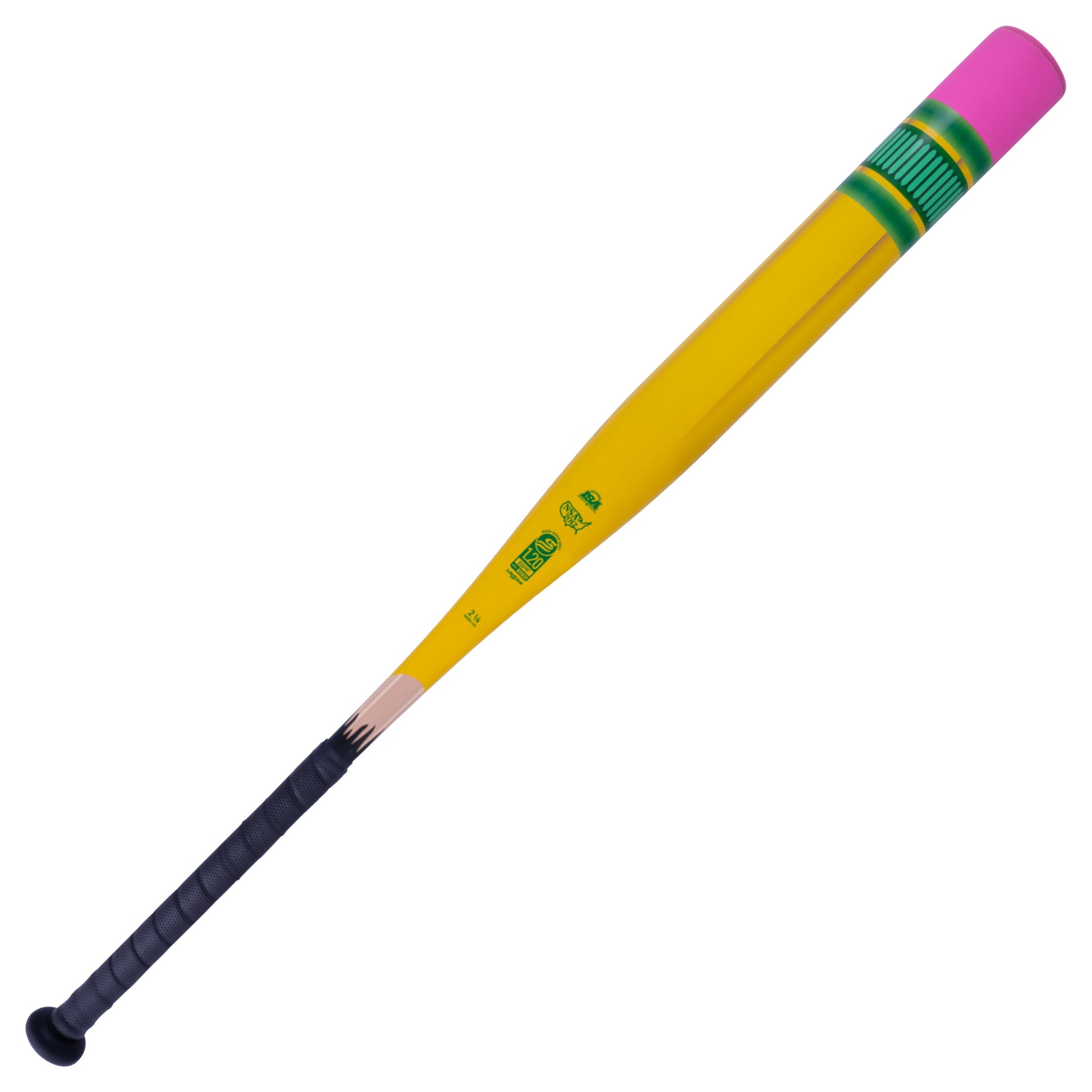 2025 Victus Yellow Pencil USSSA Slowpitch Softball Bat - VSPYP1BU – Product View | Smash It Sports | ash, composite, usssa