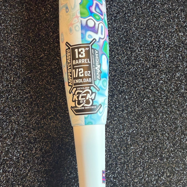 2026 Anarchy Psychedelic V1 2-Piece End Loaded USSSA Slowpitch Softball Bat ASPPSYCH26U