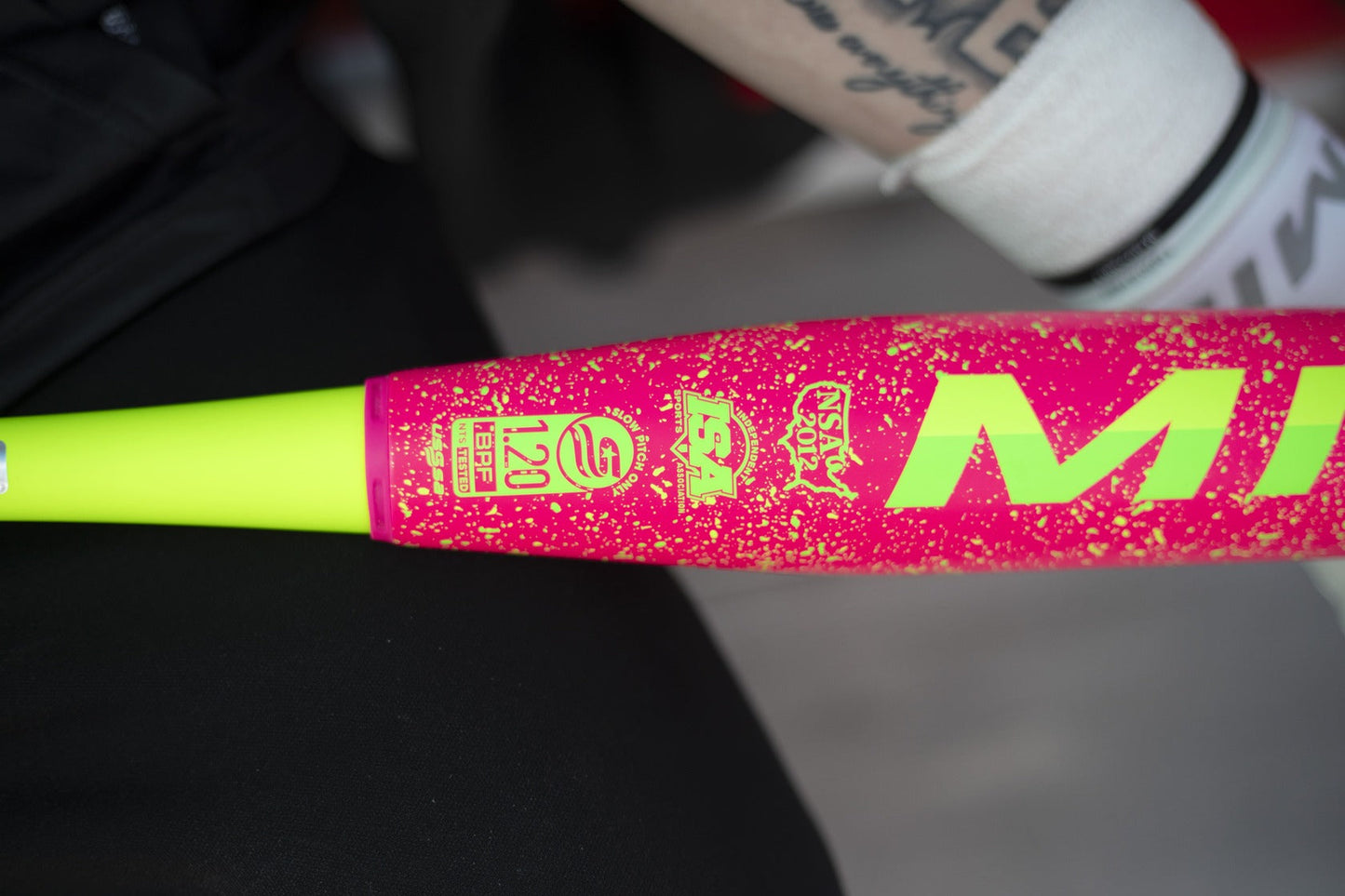 2026 Miken Freak Splatter 2-Piece Balanced USSSA Slowpitch Softball Bat - MSU6FRKB