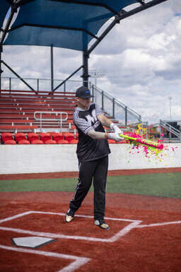 2026 Miken Freak Splatter 2-Piece Balanced USSSA Slowpitch Softball Bat - MSU6FRKB