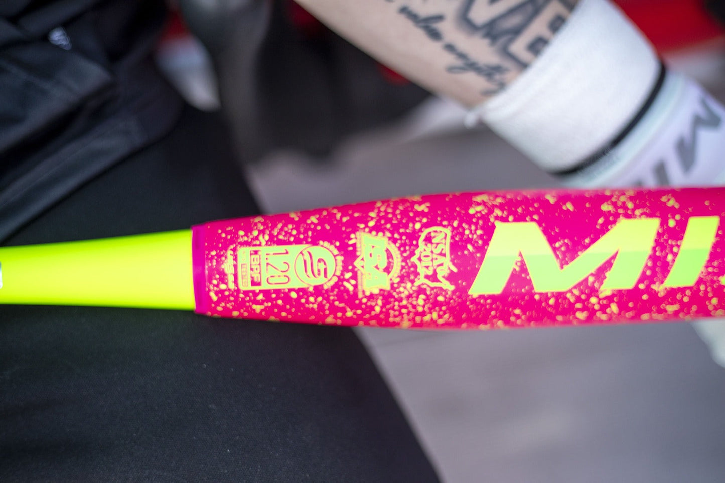 2026 Miken Freak Splatter 2-Piece Balanced USSSA Slowpitch Softball Bat - MSU6FRKB