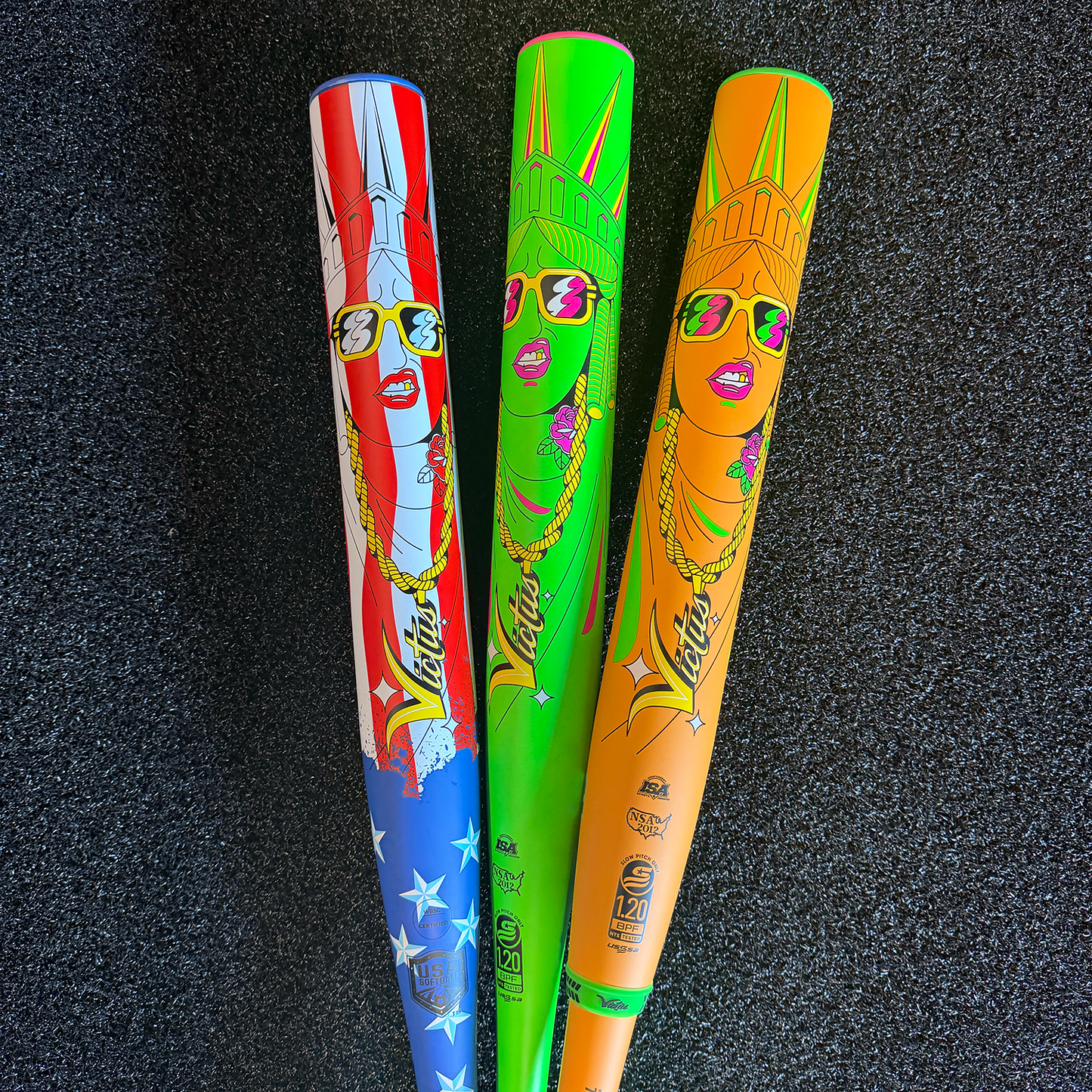 2026 Victus Beacon Stars and Stripes Big Boy Load 1-Piece USA/ASA Slowpitch Softball Bat - VSPBSS1BA
