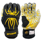 Spiderz HYBRID Batting Gloves - Black/Vegas Gold – Product View | Smash It Sports | pro, web