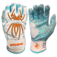 Spiderz HYBRID Batting Gloves - White/Turquoise/Orange
