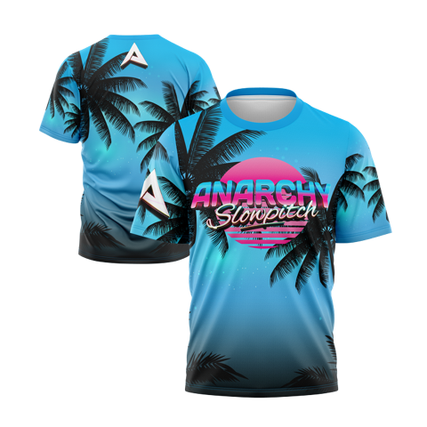 Anarchy Bat Company Short Sleeve Shirt - Miami Nights