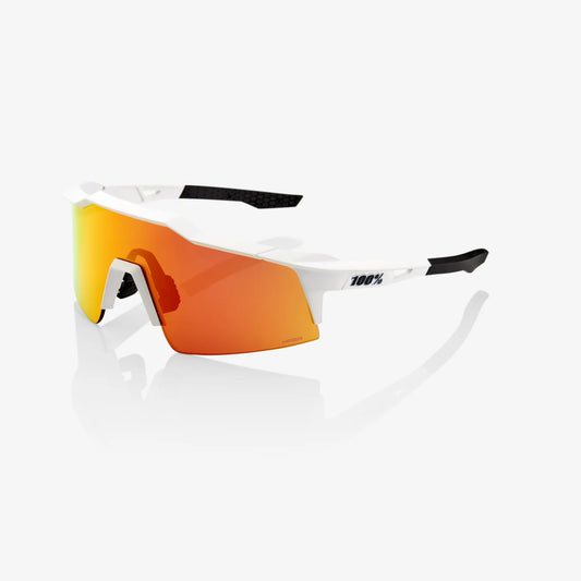 100 Percent Sunglasses - SPEEDCRAFT SL - Soft Tact Off White - HiPER Red Multilayer Mirror Lens