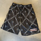Smash It Sports Mesh Shorts - Bats and Balls (Black/White)