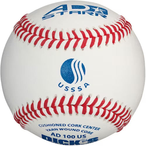 AD STARR Official League Baseballs (Ages 12 & Under) AD 100 OL