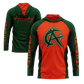 Anarchy Hooded Long Sleeve Tee - Orange/Dark Green