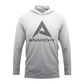 Anarchy Hooded Long Sleeve Tee - White/Grey Fade