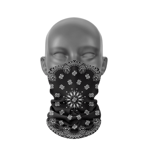 Black Bandana Gaiter - Smash It Sports