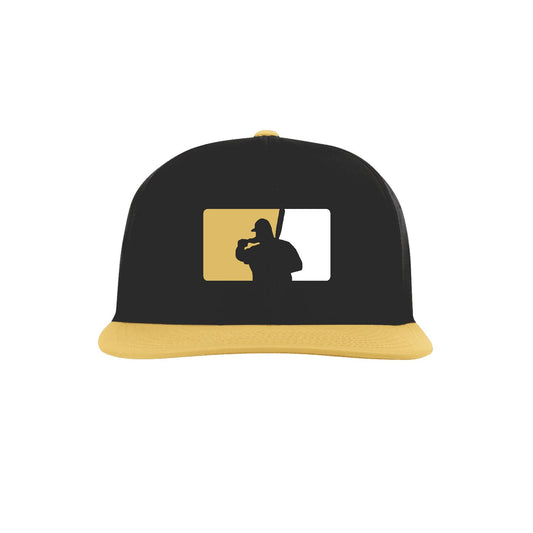 Fat Guy BP Fitted Hat - PTS30 (Black/Athletic Gold/White)