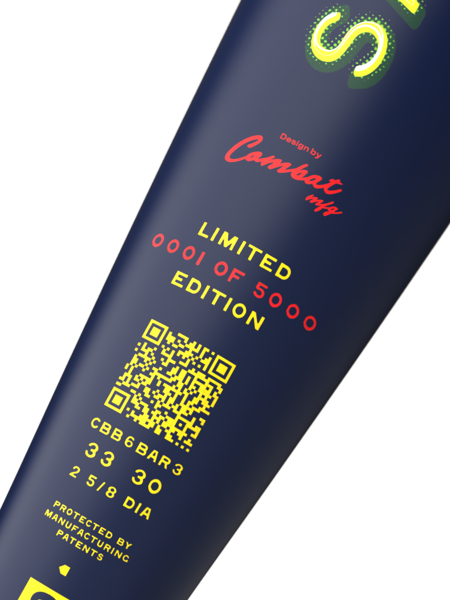 2025 Combat MFG Midnight Rodeo Spec-A1 -3 BBCOR Baseball Bat - CBB6BAR3 Saddle Up