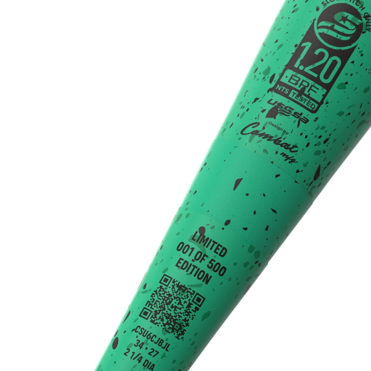 2026 Combat MFG CR-1 Cookie Jar Bradley Jones 2-Piece USSSA Slowpitch Softball Bat - CSU6CJBJL – Product View | Smash It Spor