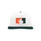 Fat Guy BP Fitted Hat - PTS30 (White/Orange/Dark Green)