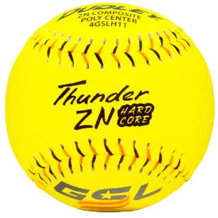 Dudley Thunder ZN Hardcore 44/375 GSL 11" Slowpitch Softballs - 4GSLH11