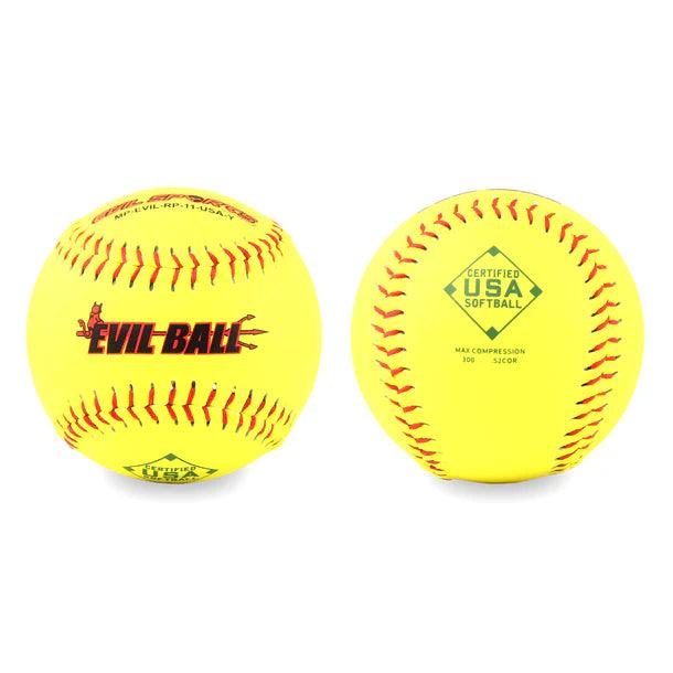 Evil Sports 52/300 Distance Tournament Edition USA/ASA 11" Slowpitch Softballs - Smash It Sports