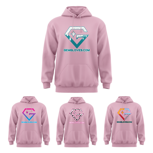 Gem Gloves Element Fleece Hoodie - Pink