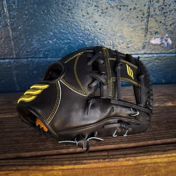 Emery Summit Pro 1627 Infield Glove  Black / Gold – Product View | Smash It Sports | leather, kip, pro