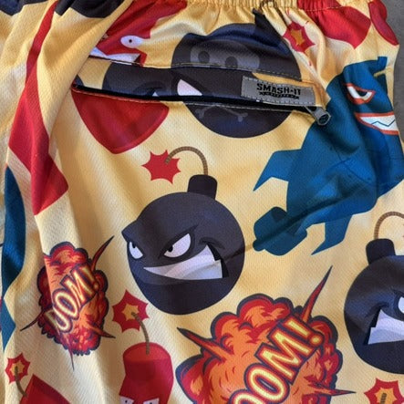 Smash It Sports Mesh Shorts - Droppin' Bombs