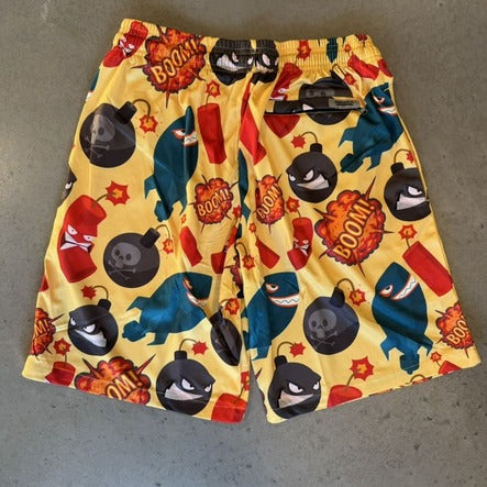 Smash It Sports Mesh Shorts - Droppin' Bombs