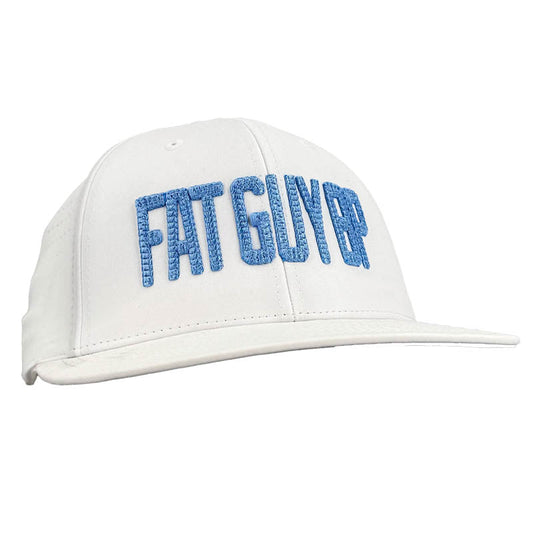 Fat Guy BP Fitted Hat - PTS30 (White/Carolina)