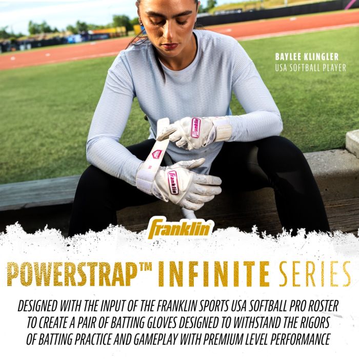 Franklin Powerstrap Infinite Fastpitch Batting Gloves (Multiple Colors)