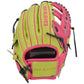 Gem Gloves Softball Fielding Glove - GEM011 (Neon Lemon/Pink)