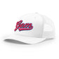 Gem Gloves R112 Trucker Hat - White/Vice Script