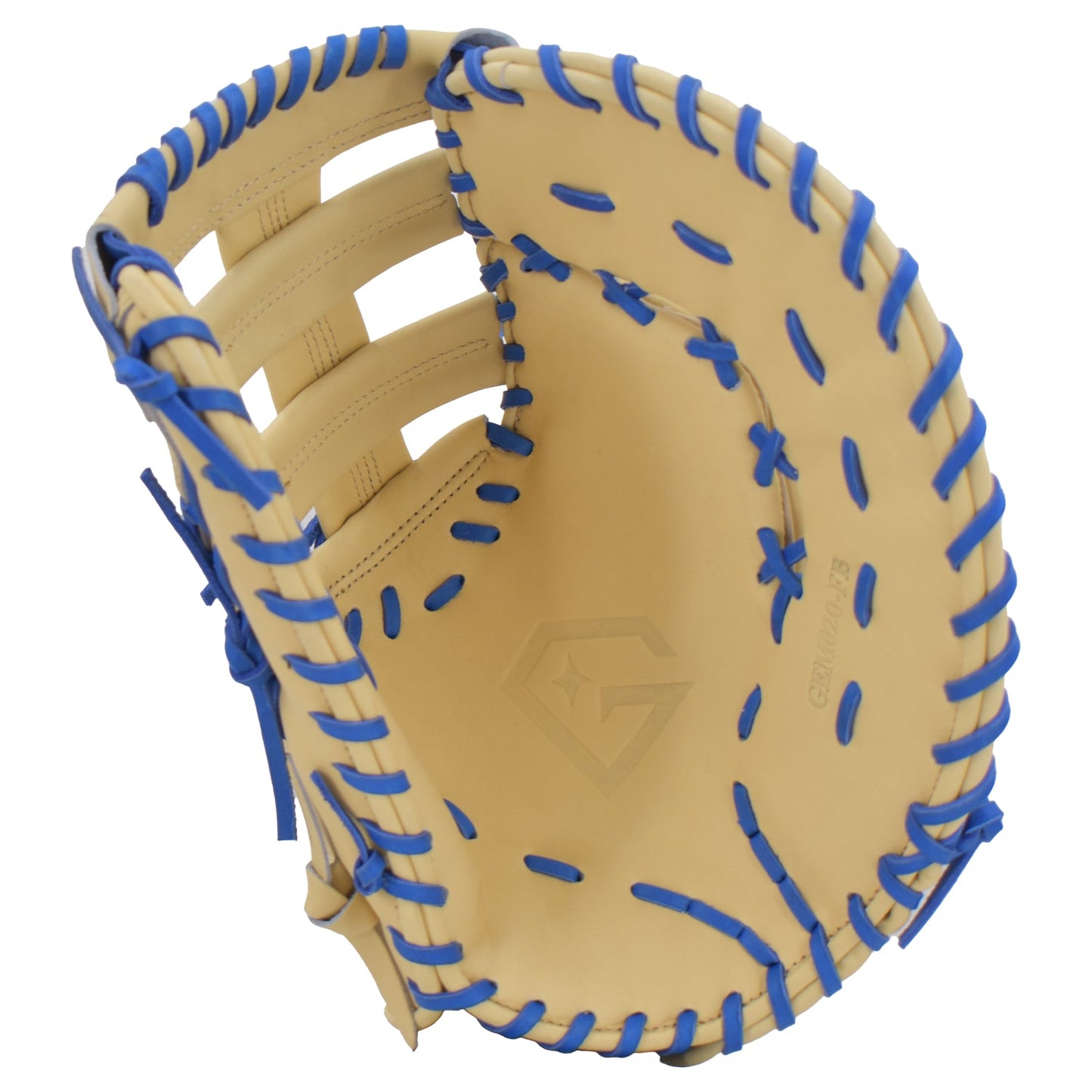 Gem Gloves Softball First Base Mitt/Glove - GEM020 (Tan/Royal)