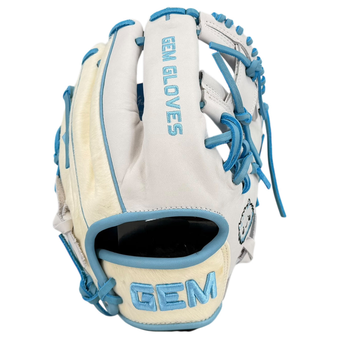 Baseball glove with logo
