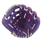 Purple baseball glove interior
