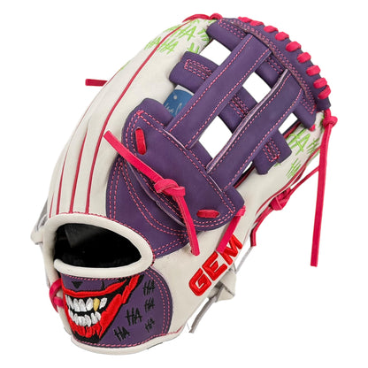 Gem Gloves Baseball Fielding Glove - GEM087 Joker 2.0 White – Product View | Smash It Sports | leather, kip, pro