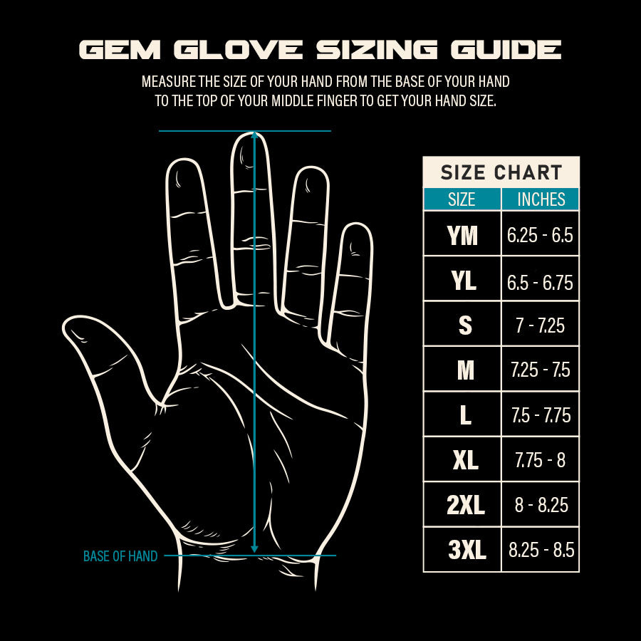 Gem Glove Prospector Long Cuff Batting Glove - Whiteout – Product View | Smash It Sports | leather, pro