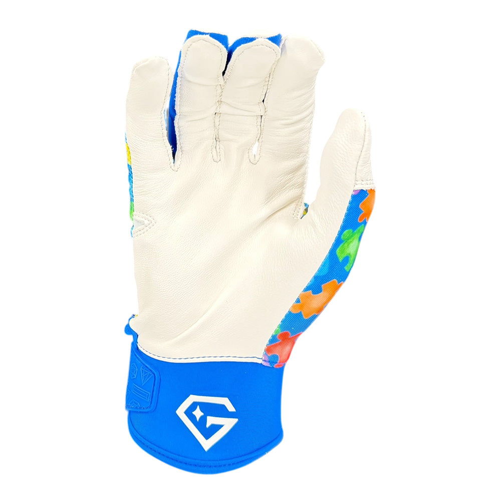 Gem Glove Opalite Batting Glove - Autism Awareness