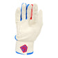 Gem Glove Prospector Long Cuff Batting Glove - White/Red/Royal