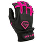 Gem Glove Prospector Short Cuff Batting Glove - Black/Pink