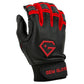 Gem Glove Prospector Short Cuff Batting Glove - Black/Red
