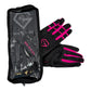 Gem Glove Prospector Short Cuff Batting Glove - Black/Pink