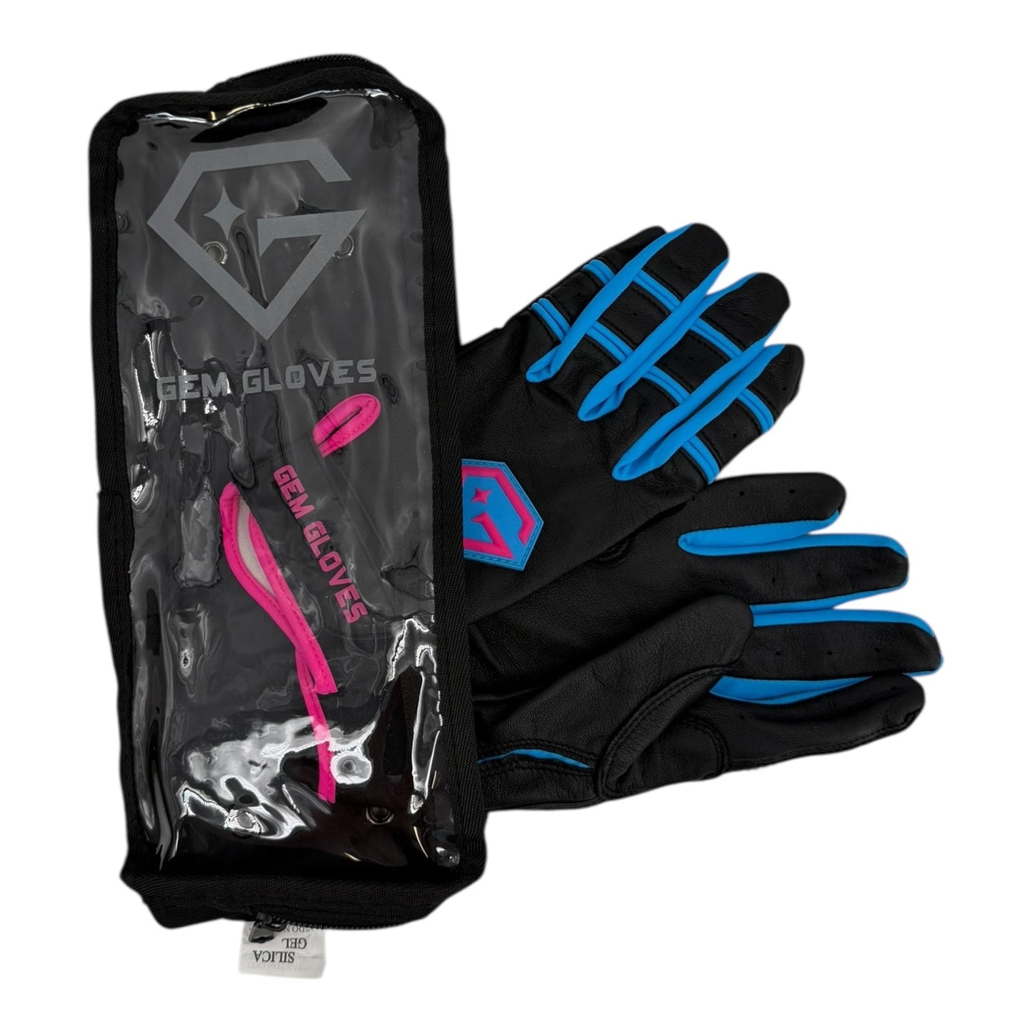 Gem Glove Prospector Short Cuff Batting Glove - Black/Vice