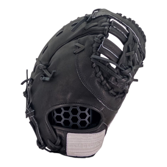 Gem Gloves Game-Ready Softball First Base Mitt/Glove - GEM139 Noir