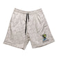Gem Gloves Mesh Shorts - No Pressure No Diamonds - Grey/White