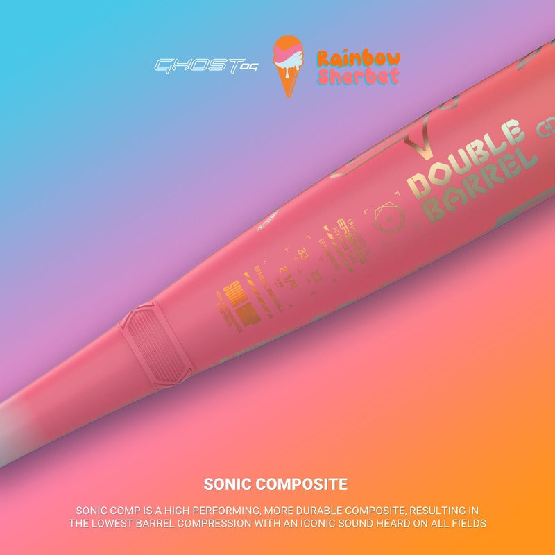 2025 Easton Ghost OG Rainbow Sherbet -11 Fastpitch Softball Bat EFP5GHRS11 – Product View | Smash It Sports | composite, usss