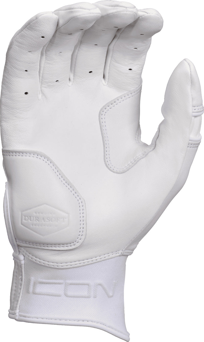 Rawlings Icon Batting Gloves - White