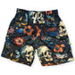 Smash It Sports Mesh Shorts - Flowers and Skulls