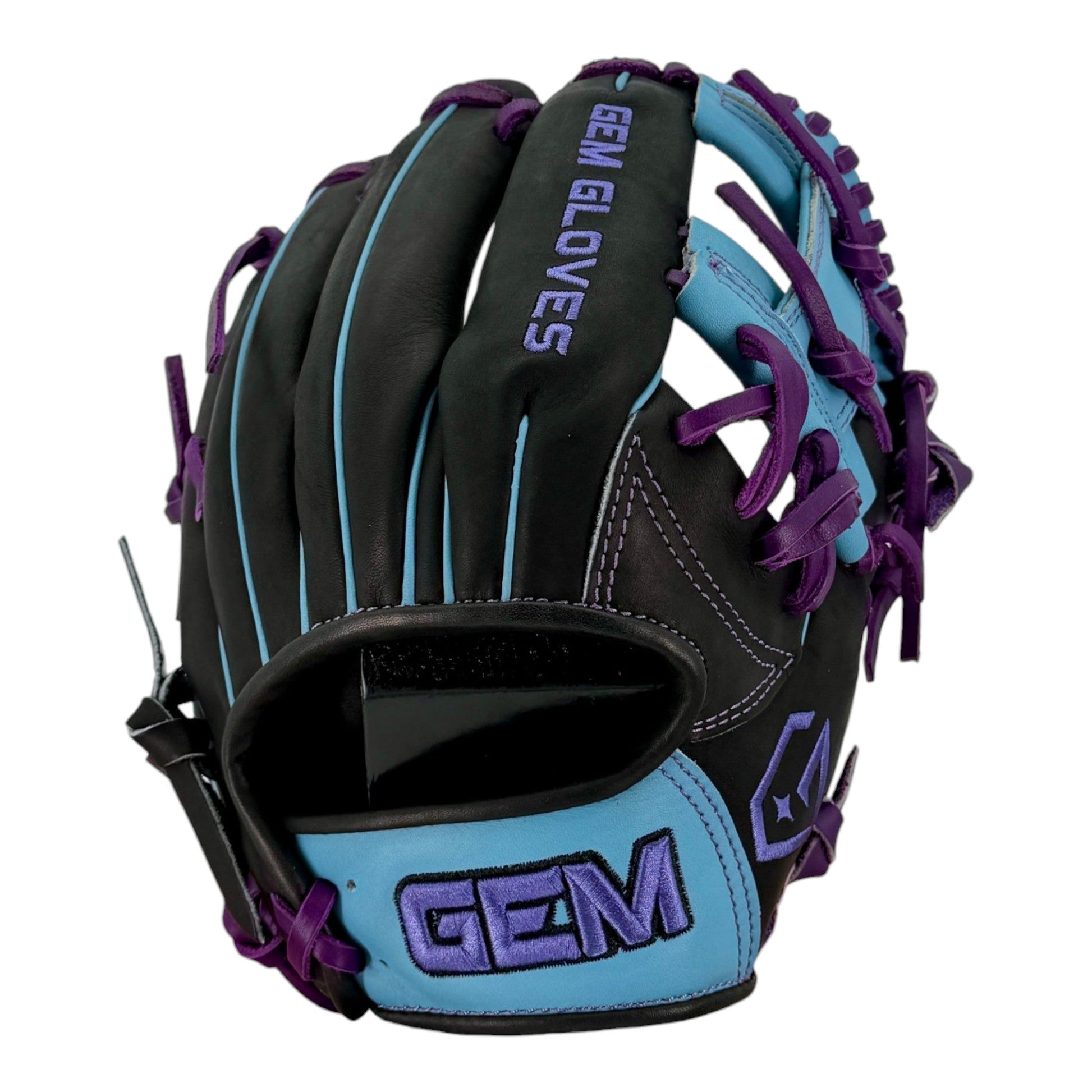 Gem Gloves Average Dudes Signature Model Baseball Fielding Glove - GEM144 Purple Reign – Product View | Smash It Sports | lea