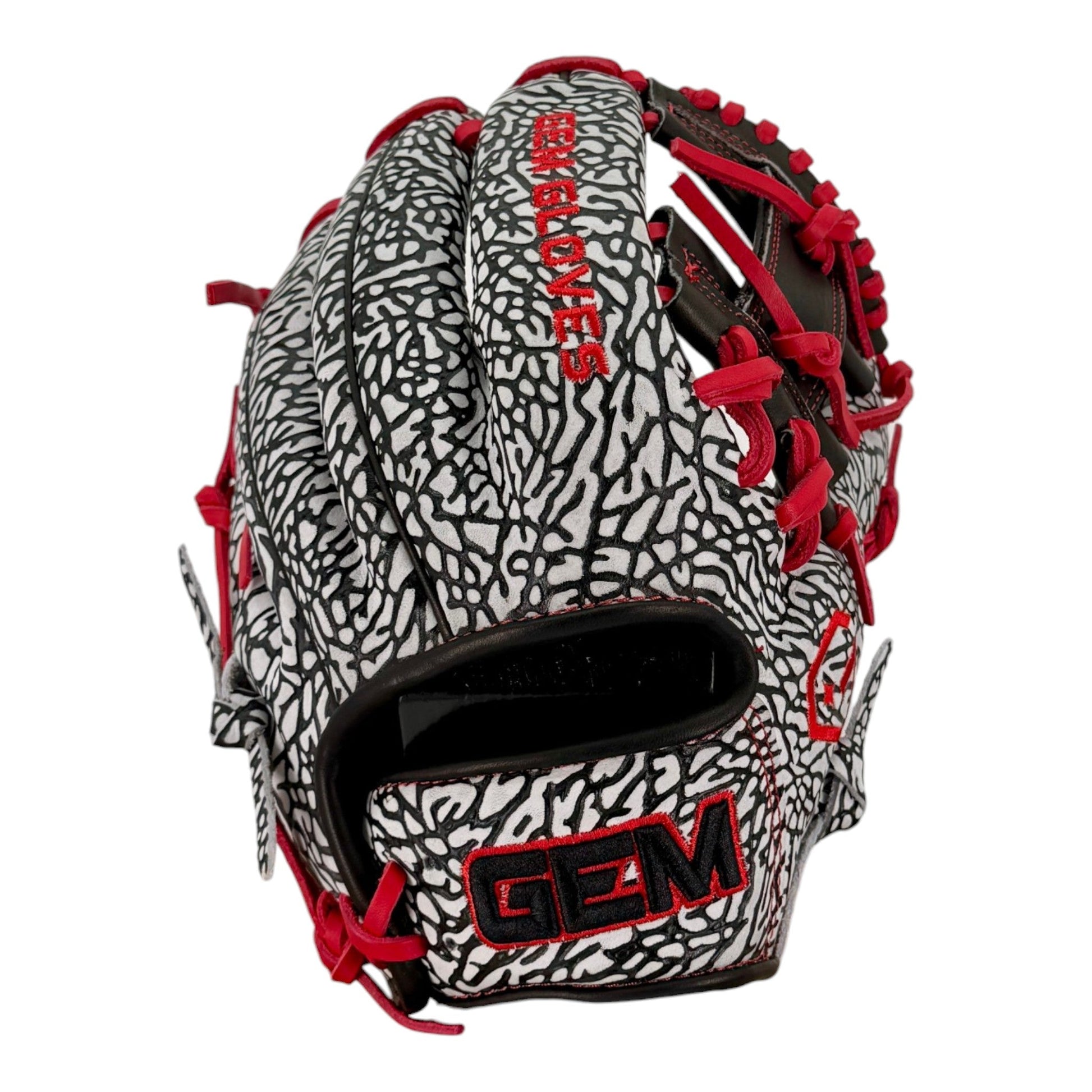 Gem Gloves Baseball Fielding Glove - GEM149 Crimson Elephant – Product View | Smash It Sports | leather, kip, pro