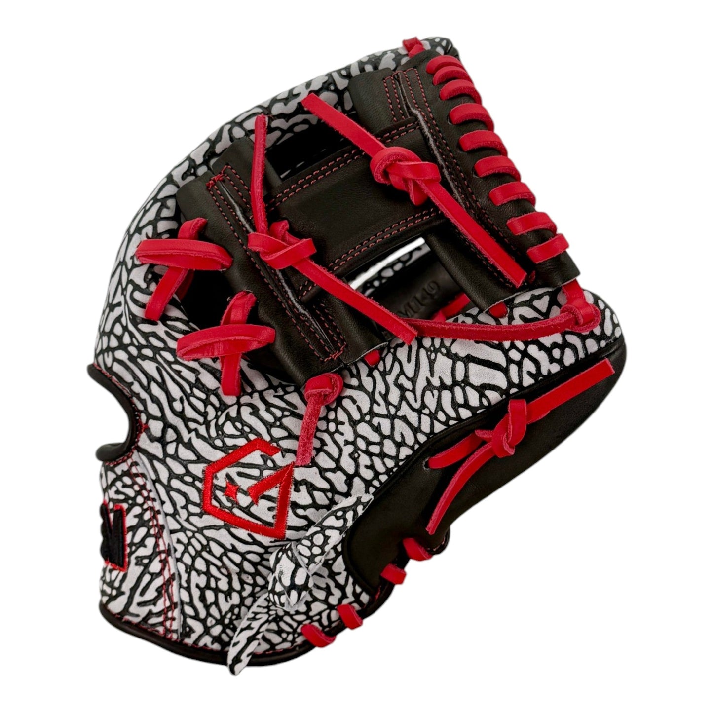 Gem Gloves Baseball Fielding Glove - GEM149 Crimson Elephant – Product View | Smash It Sports | leather, kip, pro