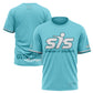 Smash It Sports Short Sleeve Shirt - Ice Blue