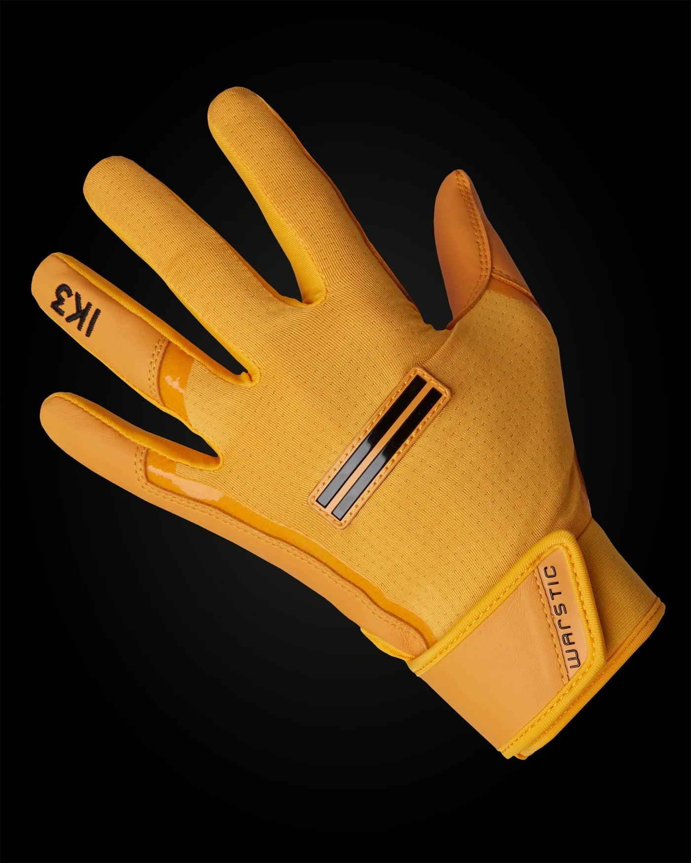 Warstic IK3 Pro Short Cuff Batting Gloves "Athletic Gold"